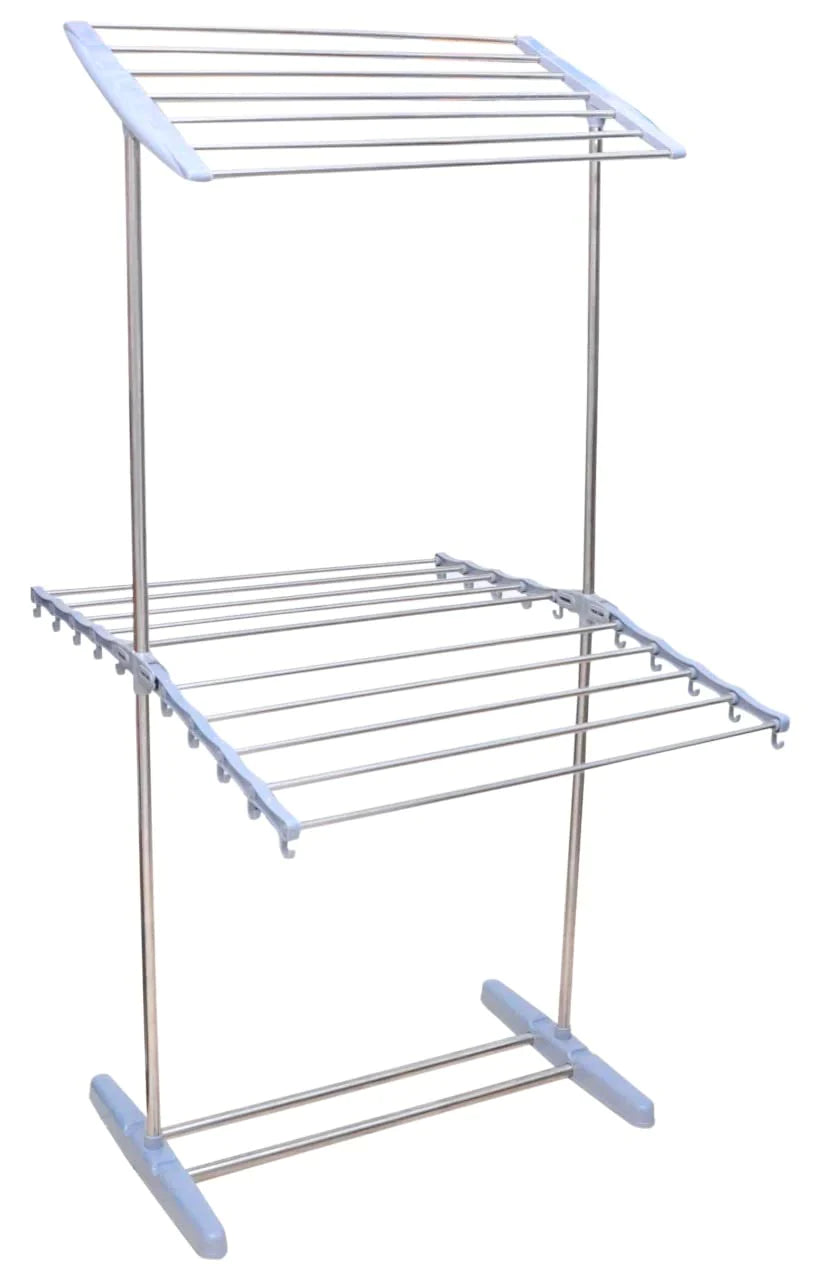 040 Cloth Dryer Stand Stainless Steel Foldable Cloth Stands Rack for Drying Clothes for Home/Indoor/Outdoor/Balcony