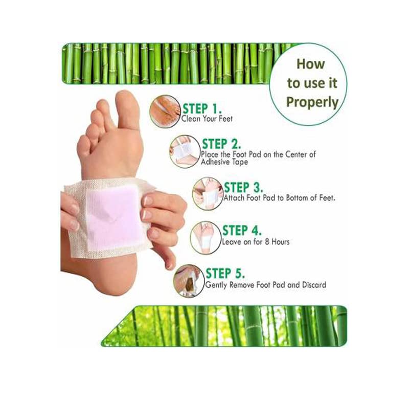034 Kinoki Premium Detox Foot Pad, Cleansing Toxin Remover Foot Patches, Organic Weight Loss Patch, For Men & Women - Free Size