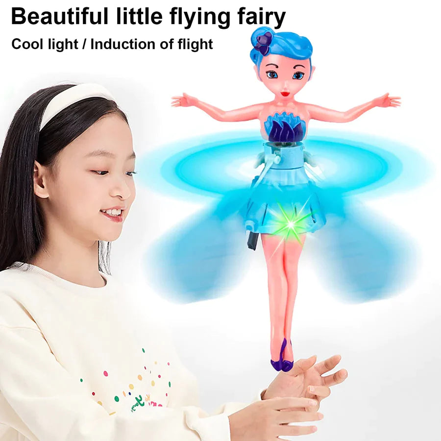 007 Kids Flying Princess Doll Magic Infrared Induction Control Toy, Play Game RC Flying Toy,Mini Drone Indoor and Outdoor Toys for Kids Boys Girls 6 & Up Year Old Gift