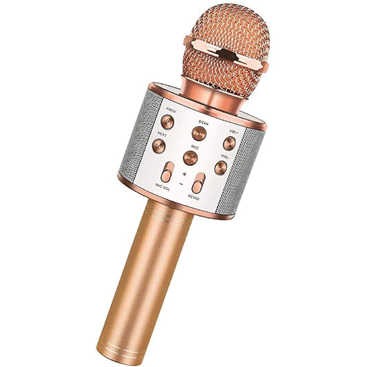 083 Bluetooth Wireless Recording Condenser Handheld Microphone Bluetooth Speaker Audio Recording Karaoke with MIC (Multicolor )