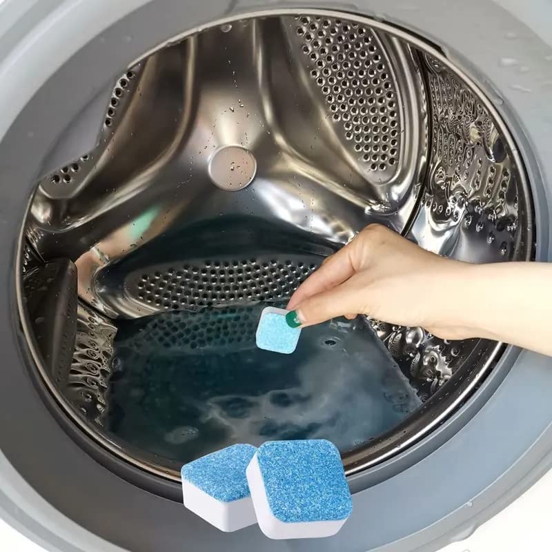 0100  Washing Machine Cleaner Tablet, Descaler Powder for Top Load, Front Load, Fully Automatic, Deep Cleaner, Tub Cleaner, Drum Stain Cleaner