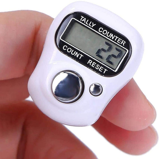 UK-0283 Manual Hand Finger Counting Machine Digital God Mala Head Electronic Tally Counter for Cricket Umpire and Various Counting Purpose