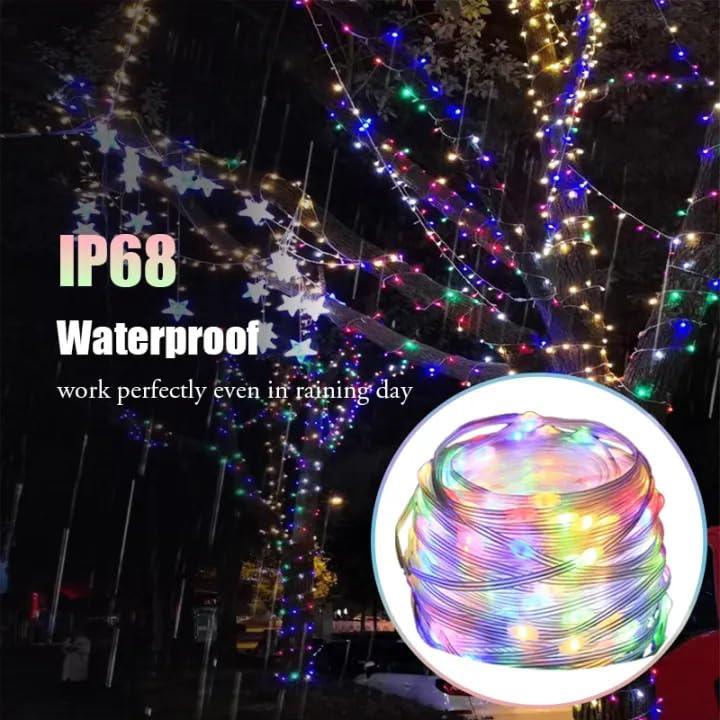 008    Smart Fairy String Lights - 5 Meter 150 LED Fairy Lights with Music Mode Remote App Control RGB Color Changing
