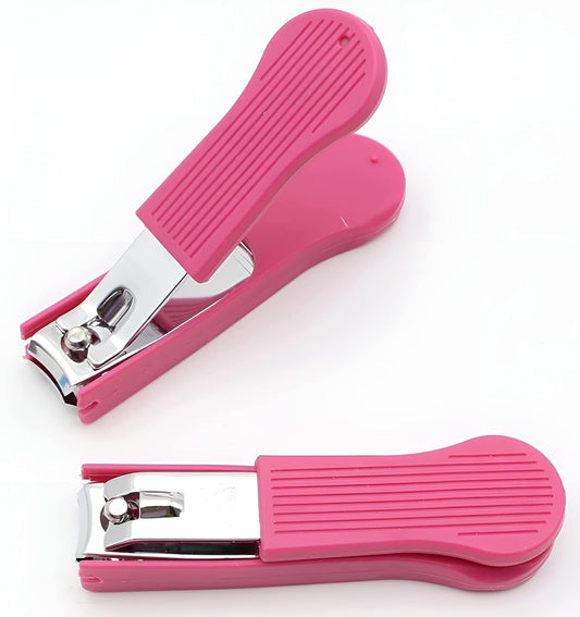 UK-0216 Nail Clipper with Comfort Grip Nail Catcher - Chrome Plated Toenails Clippers Nail Cutter Catches Clippings