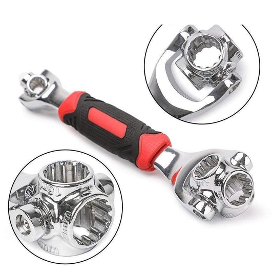 0104  48 in 1 Socket Point Universal Car Repair 360 Degree Fixed Square, Hex, Torx Hand Tool Wrench