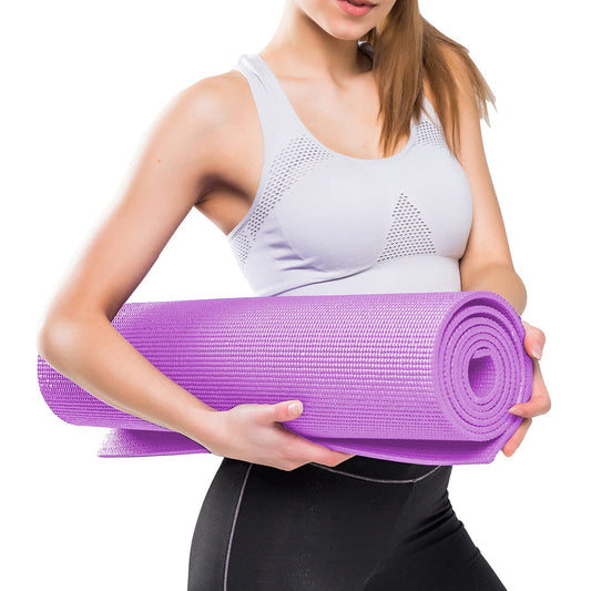 UK-0143 Yoga Mat Anti Skid Gym Workout and Flooring Exercise for Men & Women (Standard Size, 4 mm Thick-Multi Color)