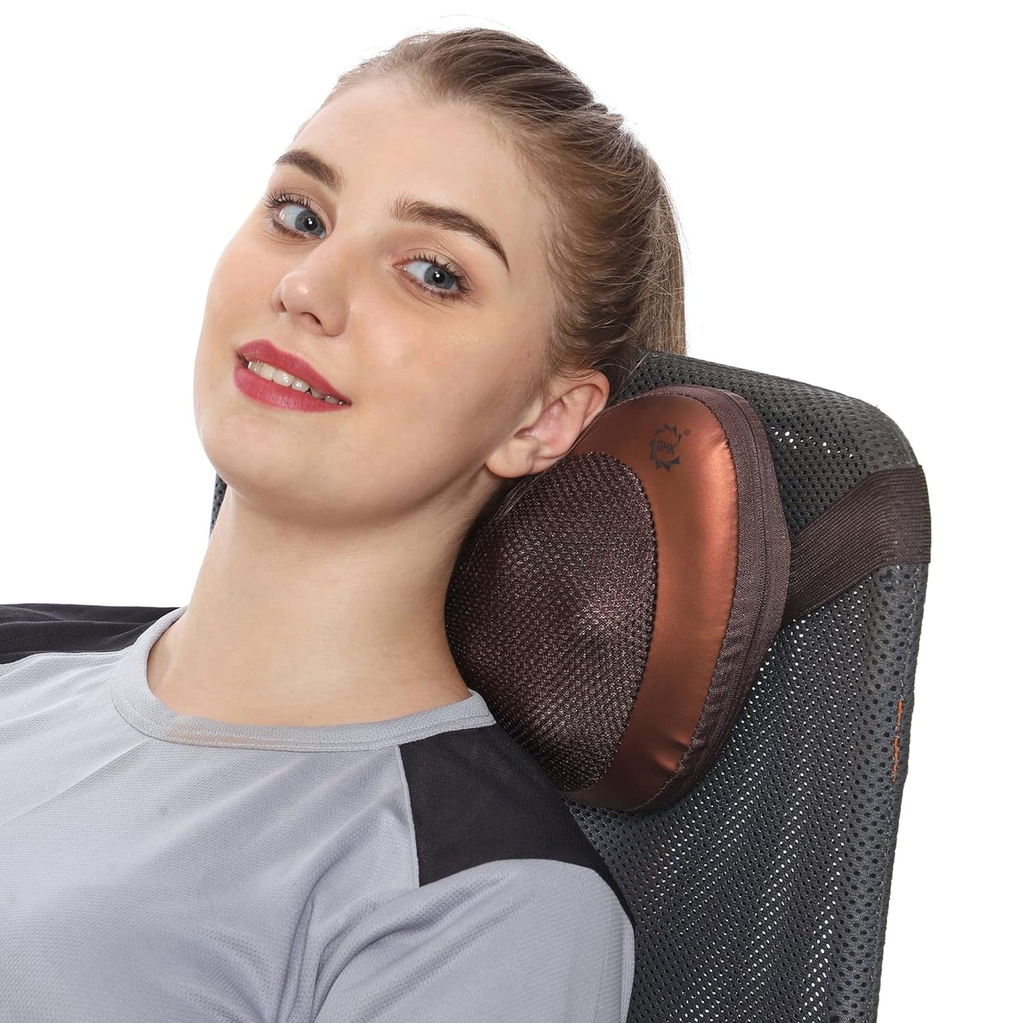 0102  Body Massage Pillow neck massager cushion seat stress pain relief relax massage Car or Electronic Massage Pillow Massager 8 Ball Neck Shoulder Massager Back