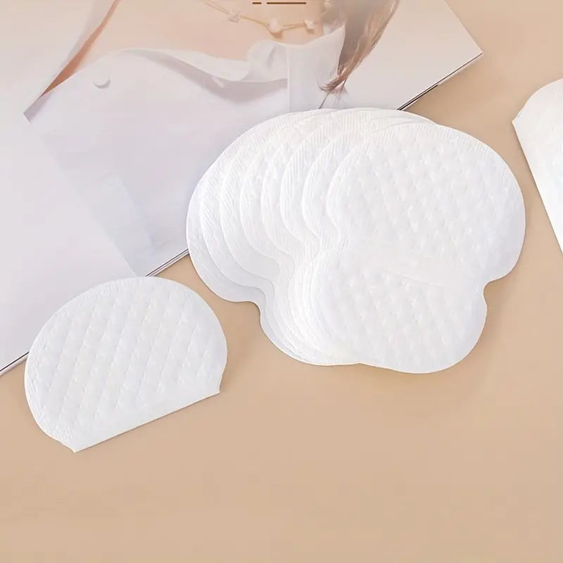 0105 Underarm Sweat Pads, Disposable Armpit Sweat Absorbing Guards, Dress Sweat Perspiration Pads Shield, Absorbent Deodorant Pad(Pack of 10)